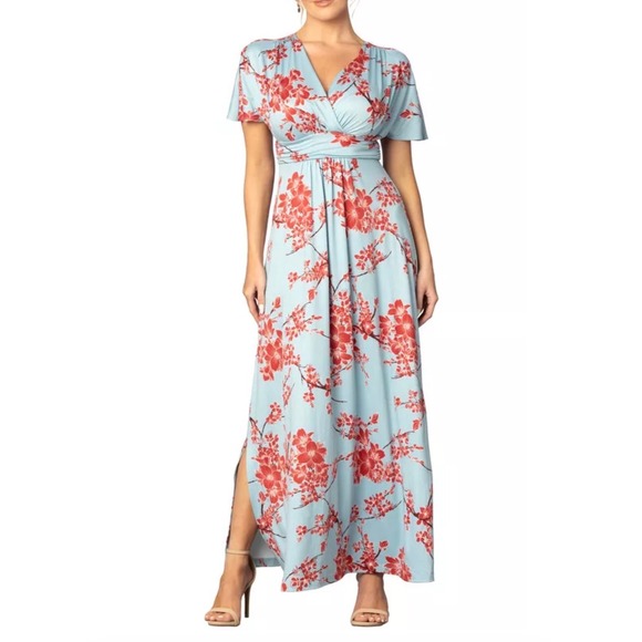 Kiyonna Dresses & Skirts - NWT Kiyonna Cherry Blossom Floral Maxi Dress Feminine Romantic Flowy Wedding